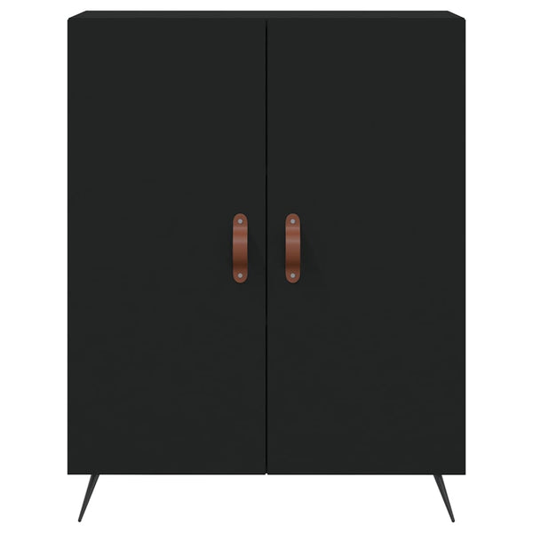 Kaappi musta 69,5x34x180 cm tekninen puu
