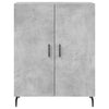 Kaappi betoninharmaa 69,5x34x180 cm tekninen puu