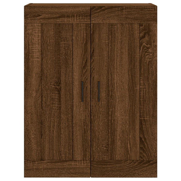 Kaappi ruskea tammi 69,5x34x180 cm tekninen puu