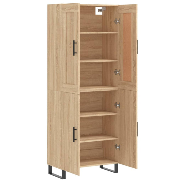 Kaappi Sonoma tammi 69,5x34x180 cm tekninen puu (88)