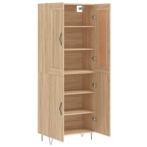 Kaappi Sonoma tammi 69,5x34x180 cm tekninen puu