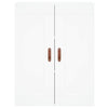 Kaappi valkoinen 69,5x34x180 cm tekninen puu