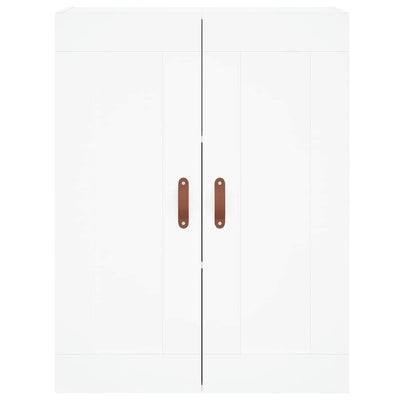 Kaappi valkoinen 69,5x34x180 cm tekninen puu