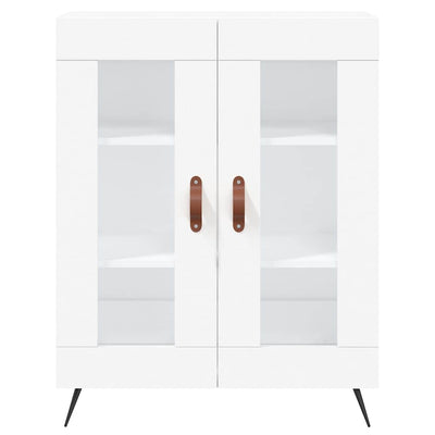 Kaappi valkoinen 69,5x34x180 cm tekninen puu