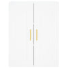 Kaappi valkoinen 69,5x34x180 cm tekninen puu