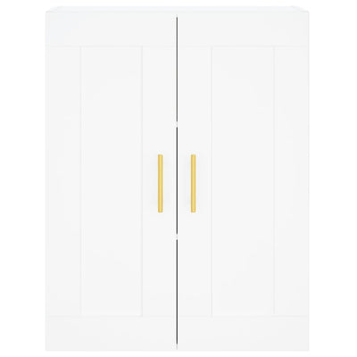 Kaappi valkoinen 69,5x34x180 cm tekninen puu