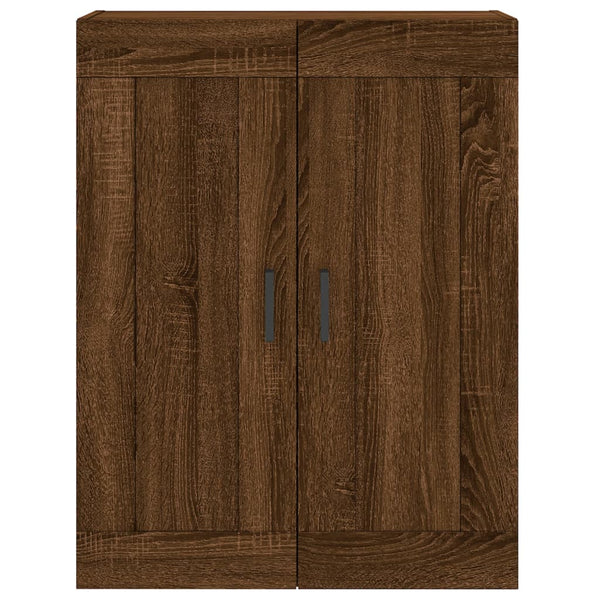 Kaappi ruskea tammi 69,5x34x180 cm tekninen puu