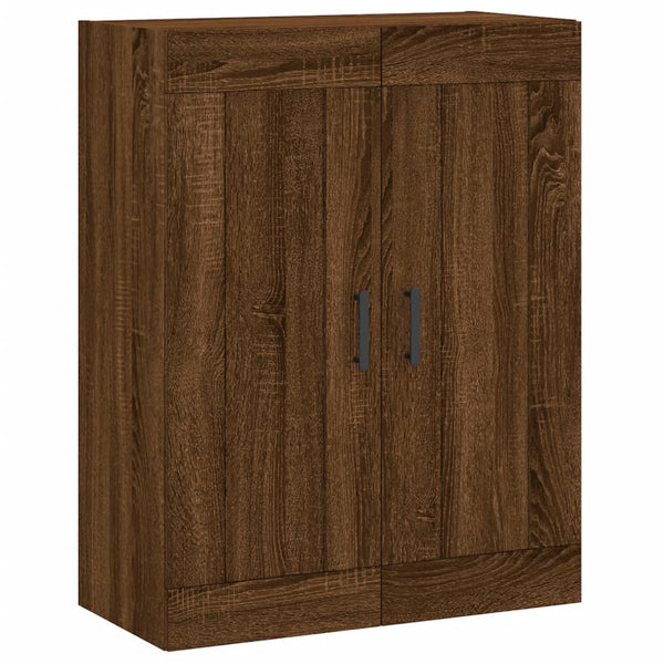 Kaappi ruskea tammi 69,5x34x180 cm tekninen puu