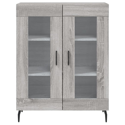 Kaappi harmaa Sonoma 69,5x34x180 cm tekninen puu