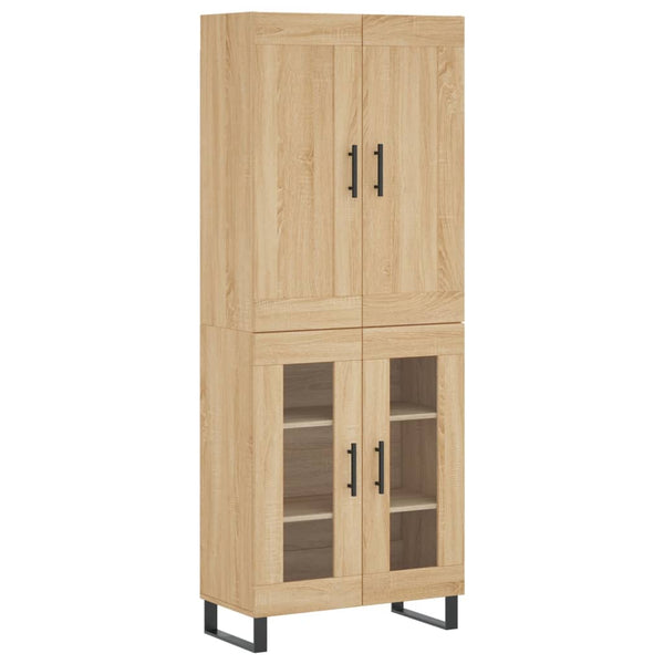 Kaappi Sonoma tammi 69,5x34x180 cm tekninen puu (90)