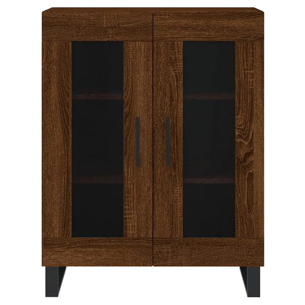 Kaappi ruskea tammi 69,5x34x180 cm tekninen puu