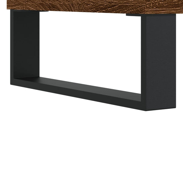 Kaappi ruskea tammi 69,5x34x180 cm tekninen puu