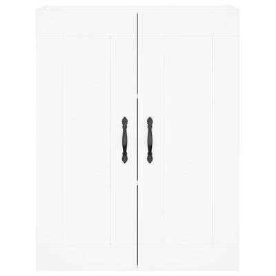 Kaappi valkoinen 69,5x34x180 cm tekninen puu