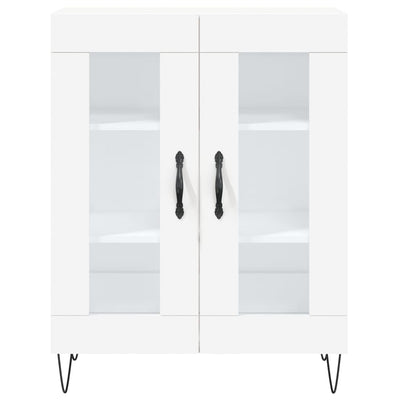 Kaappi valkoinen 69,5x34x180 cm tekninen puu