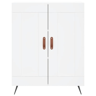 Kaappi valkoinen 69,5x34x180 cm tekninen puu