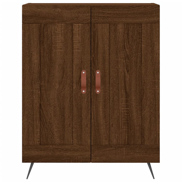 Kaappi ruskea tammi 69,5x34x180 cm tekninen puu