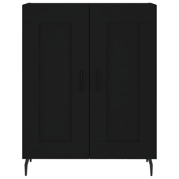 Kaappi musta 69,5x34x180 cm tekninen puu