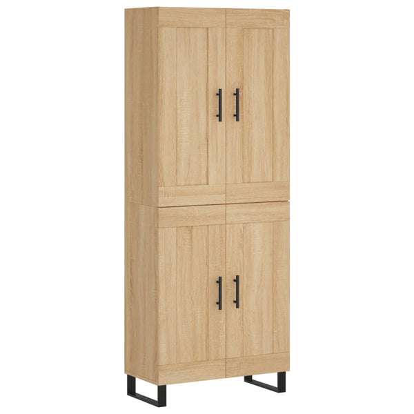 Kaappi Sonoma tammi 69,5x34x180 cm tekninen puu (86)