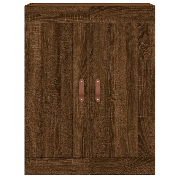 Kaappi ruskea tammi 69,5x34x180 cm tekninen puu