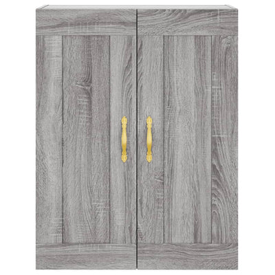 Kaappi harmaa Sonoma 69,5x34x180 cm tekninen puu