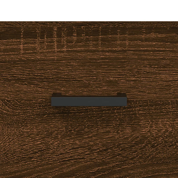 Kaappi ruskea tammi 69,5x34x180 cm tekninen puu