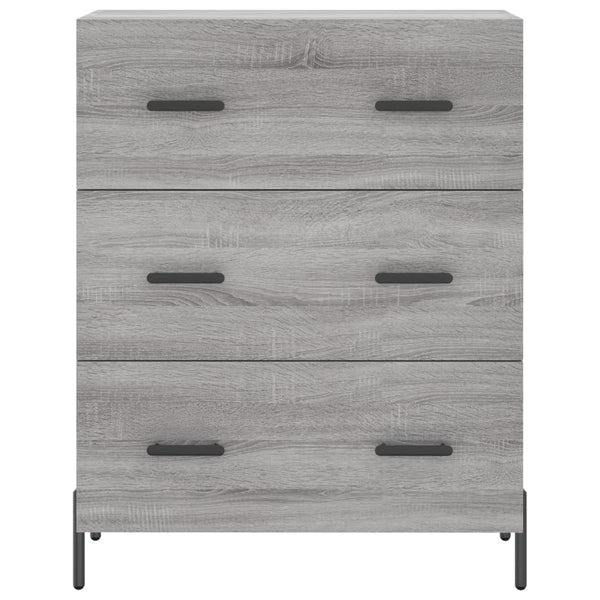 Kaappi harmaa Sonoma 69,5x34x180 cm tekninen puu