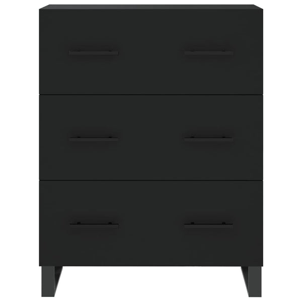 Kaappi musta 69,5x34x180 cm tekninen puu
