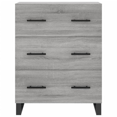 Kaappi harmaa Sonoma 69,5x34x180 cm tekninen puu