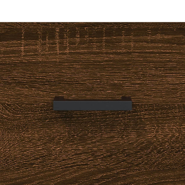 Kaappi ruskea tammi 69,5x34x180 cm tekninen puu