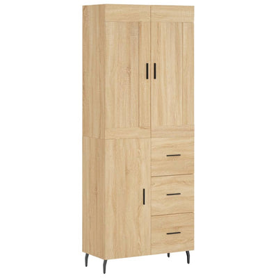 Kaappi Sonoma tammi 69,5x34x180 cm tekninen puu