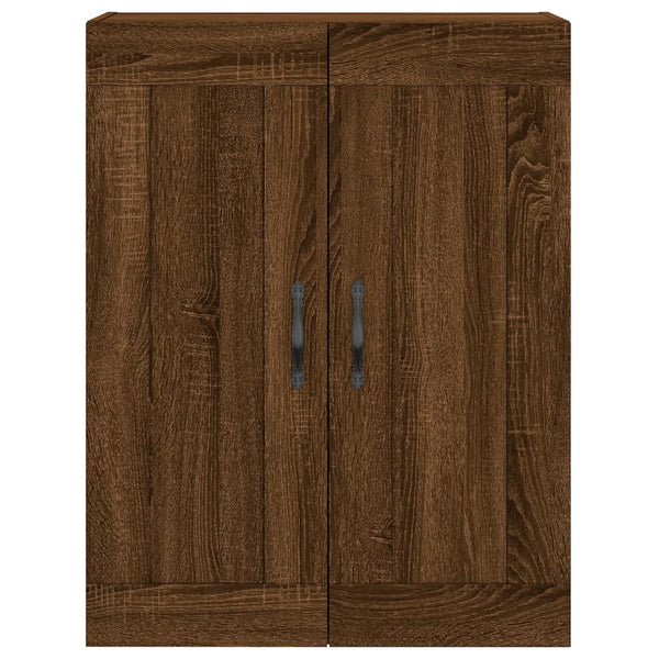 Kaappi ruskea tammi 69,5x34x180 cm tekninen puu