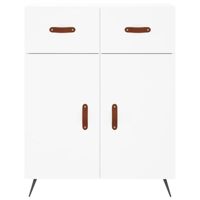 Kaappi valkoinen 69,5x34x180 cm tekninen puu