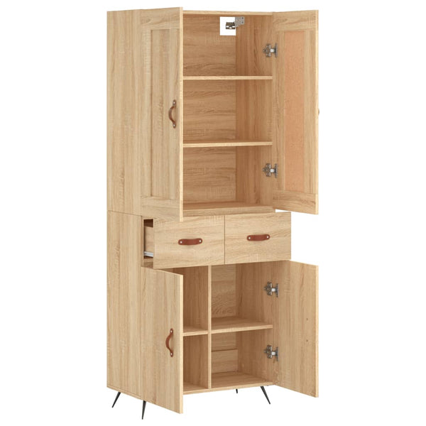 Kaappi Sonoma tammi 69,5x34x180 cm tekninen puu