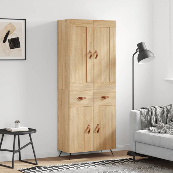 Kaappi Sonoma tammi 69,5x34x180 cm tekninen puu