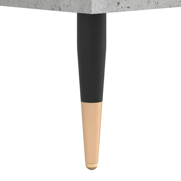 Kaappi betoninharmaa 69,5x34x180 cm tekninen puu