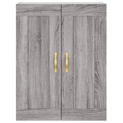 Kaappi harmaa Sonoma 69,5x34x180 cm tekninen puu