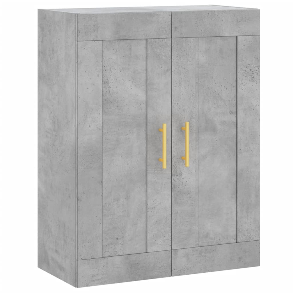 Zema kaappi betoninharmaana 69,5x34x180cm (puinen)