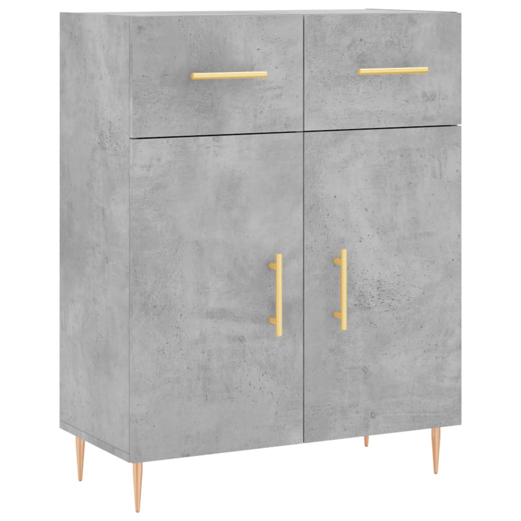 Zema kaappi betoninharmaana 69,5x34x180cm (puinen)