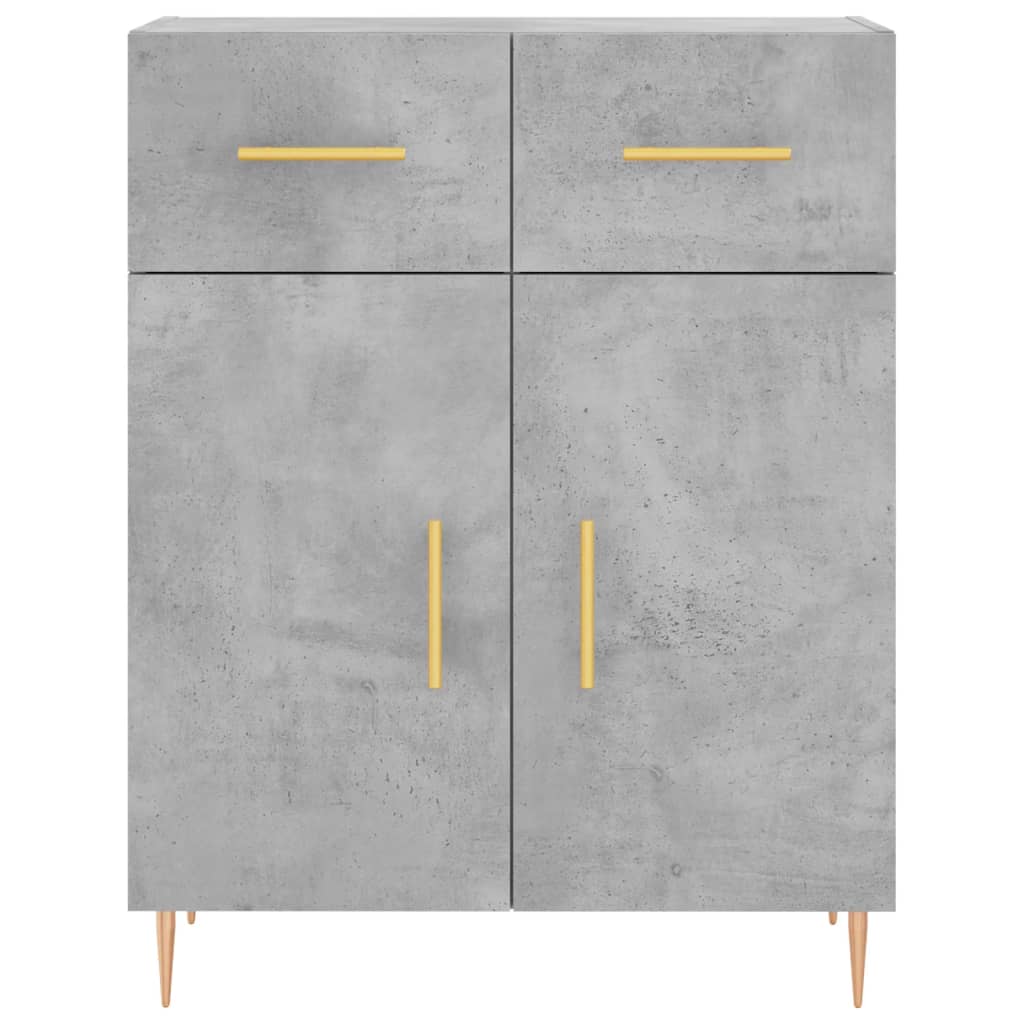 Zema kaappi betoninharmaana 69,5x34x180cm (puinen)