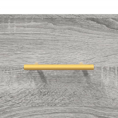 Kaappi harmaa Sonoma 69,5x34x180 cm tekninen puu