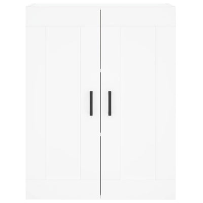 Kaappi valkoinen 69,5x34x180 cm tekninen puu