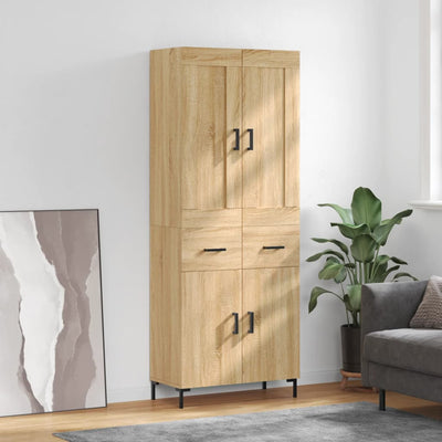 Kaappi Sonoma tammi 69,5x34x180 cm tekninen puu