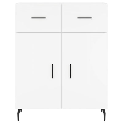 Kaappi valkoinen 69,5x34x180 cm tekninen puu