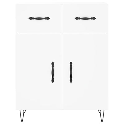 Kaappi valkoinen 69,5x34x180 cm tekninen puu