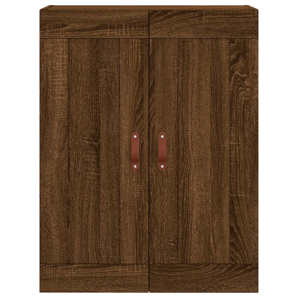Kaappi ruskea tammi 69,5x34x180 cm tekninen puu