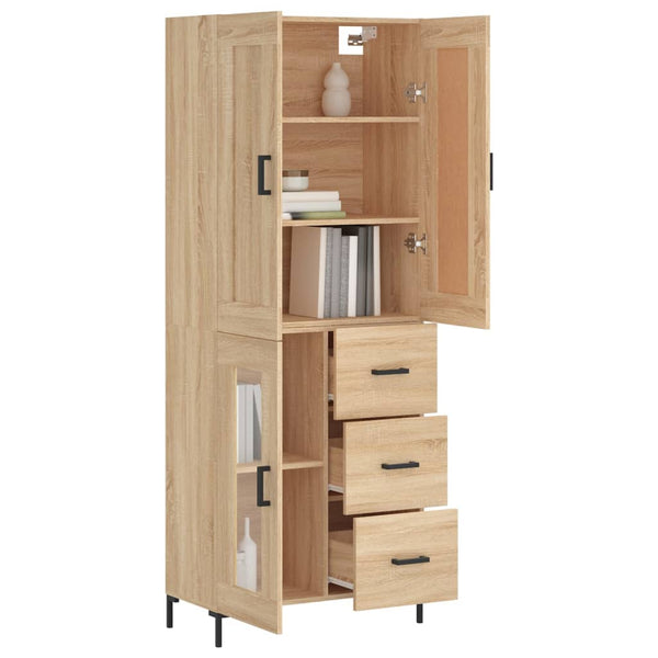 Kaappi Sonoma tammi 69,5x34x180 cm tekninen puu