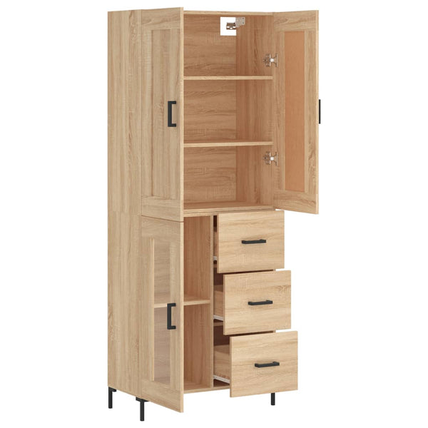 Kaappi Sonoma tammi 69,5x34x180 cm tekninen puu