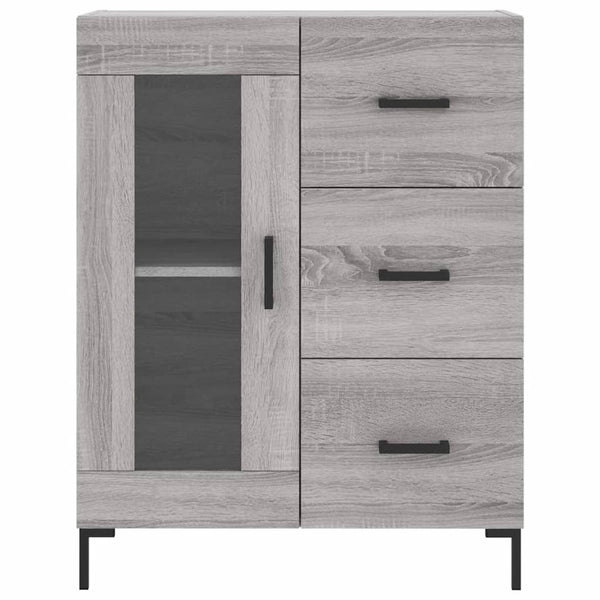 Kaappi harmaa Sonoma 69,5x34x180 cm tekninen puu
