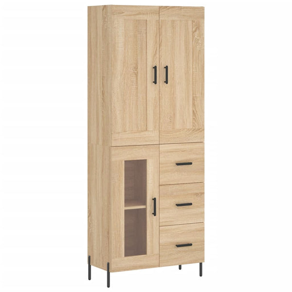 Kaappi Sonoma tammi 69,5x34x180 cm tekninen puu