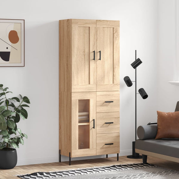 Kaappi Sonoma tammi 69,5x34x180 cm tekninen puu